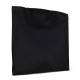 Sac shopping OEKO-TEX ® couleur court 140g/m² 38 x 42 cm, Couleur : Noir