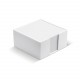 Boite cube avec cube papier 320 feuilles, Couleur : Blanc