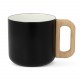 Mug céramic thermo Thames 330ml, Couleur : Noir