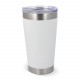 Mug céramic thermo avec couvercle Cango 500ml, Couleur : Blanc