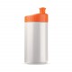 Bidon sport Toppoint Design 500, Couleur : Blanc / Orange