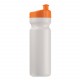 Bidon sport Design 750 ml, Couleur : Blanc / Orange
