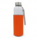 Bouteille d’eau en verre avec fourreau 500ml, Couleur : Transparent Orange