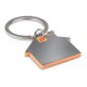 Porte-clés en forme de maison, Couleur : Orange