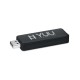 Clé USB logo lumineux 1, Couleur : Noir, Capacité des clés USB : 1 Go