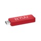 Clé USB logo lumineux 1, Couleur : Rouge, Capacité des clés USB : 1 Go