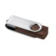 Clé USB corps en bois, Couleur : Marron, Capacité des clés USB : 1 Go