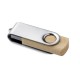 Clé USB corps en bois, Couleur : Beige, Capacité des clés USB : 1 Go