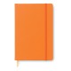Carnet de notes A5 couv. douce PU, Couleur : Orange