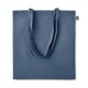 Sac shopping en coton biologique 140 gr/m², Couleur : Bleu