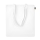 Sac shopping en coton biologique 140 gr/m², Couleur : Blanc