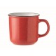 Mug vintage en céramique 400 ml, Couleur : Rouge