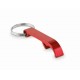 Porte-clés décapsuleur en aluminium recyclé, Couleur : Rouge
