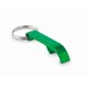 Porte-clés décapsuleur en aluminium recyclé, Couleur : Vert