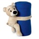 Couverture polaire avec ours , Couleur : Bleu