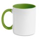 Mug coloré à l'intérieur pour Marquage Quadri, Couleur : Vert