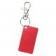 Porte-clés plaqué aluminium, Couleur : Rouge Clair