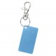 Porte-clés plaqué aluminium, Couleur : Bleu Ciel