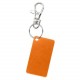 Porte-clés plaqué aluminium, Couleur : Orange