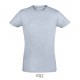 Tee Shirt SOL'S REGENT FIT, Couleur : Bleu Ciel Chiné, Taille : XS
