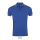 Polo Homme SOL'S PASADENA, Couleur : Royal / Corail Fluo, Taille : S