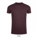 Tee Shirt SOL'S IMPERIAL FIT, Couleur : Oxblood Chiné, Taille : S