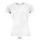 Tee Shirt SOL'S SPORTY Femme, Couleur : Blanc, Taille : XS