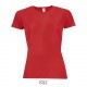 Tee Shirt SOL'S SPORTY Femme, Couleur : Rouge, Taille : XS