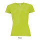 Tee Shirt SOL'S SPORTY Femme, Couleur : Vert Fluo, Taille : XS