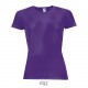 Tee Shirt SOL'S SPORTY Femme, Couleur : Violet Foncé, Taille : XS