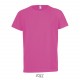 Tee Shirt SOL'S SPORTY Enfant, Couleur : Rose Fluo, Taille : 6 Ans
