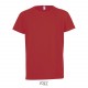 Tee Shirt SOL'S SPORTY Enfant, Couleur : Rouge, Taille : 6 Ans