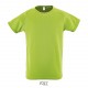 Tee Shirt SOL'S SPORTY Enfant, Couleur : Vert Pomme, Taille : 6 Ans