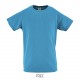 Tee Shirt SOL'S SPORTY Enfant, Couleur : Aqua, Taille : 6 Ans