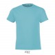 Tee Shirt SOL'S REGENT FIT Enfant, Couleur : Bleu Atoll, Taille : 2 Ans