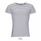 Tee Shirt SOL'S MILES Homme, Couleur : Blanc / Marine, Taille : 3XL