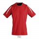 Tee Shirt SOL'S MARACANA 2 SSL, Couleur : Rouge / Blanc, Taille : S