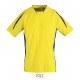 Tee Shirt SOL'S MARACANA 2 SSL, Couleur : Citron / Royal, Taille : S