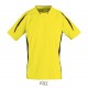 Tee Shirt SOL'S MARACANA 2 SSL, Couleur : Citron / Noir, Taille : S