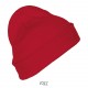 Bonnet Unicolore Avec Revers SOL'S PITTSBURGH, Couleur : Rouge