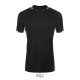 Tee Shirt SOL'S CLASSICO, Couleur : Noir / Blanc, Taille : XS