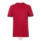 Tee Shirt SOL'S CLASSICO Enfant, Couleur : Rouge / Noir, Taille : 6 Ans