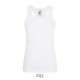 Tee Shirt SOL'S JUSTIN Femme, Couleur : Blanc, Taille : XS