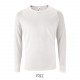 Tee Shirt SOL'S SPORTY LSL Homme, Couleur : Blanc, Taille : S