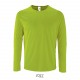 Tee Shirt SOL'S SPORTY LSL Homme, Couleur : Vert Fluo, Taille : S