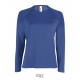 Tee Shirt SOL'S SPORTY LSL Femme, Couleur : Royal, Taille : XS