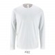 Tee Shirt SOL'S IMPERIAL LSL Homme, Couleur : Blanc, Taille : XS