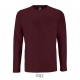 Tee Shirt SOL'S IMPERIAL LSL Homme, Couleur : Oxblood, Taille : S