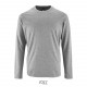 Tee Shirt SOL'S IMPERIAL LSL Homme, Couleur : Gris Chiné, Taille : XS