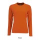 Tee Shirt SOL'S IMPERIAL LSL Femme, Couleur : Orange, Taille : S